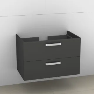 Artiqua 414 Waschtischunterschrank für Memento 513381, 513383 Anthrazit Hochglanz, 414-WU2L-V80-7015 414-WU2L-V80-7015-51