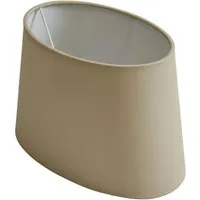 B&S Lampenschirm Lampenschirm oval Velvet beige B:26x19/T:21x14,5/H:17cm, Jinming