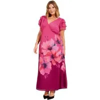 Friends Like These Midikleid Friends Like These Midikleid mit Chiffon, Curve (1-tlg)
