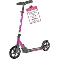 Hudora Cityroller Scooter Start 200 Höhenverstellbarer & zusammenklappbarer Cityroller, Kinder- & Erwachsenenroller für bis zu 100kg mit Ständer