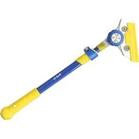 S&R Universalschaber TELESKOP 420 mm - 630 mm, verstellbare Kopf-Ausrichtung Tapetenlöser, scharfe und präzise SK5 Carbonstahl Klinge 100 mm