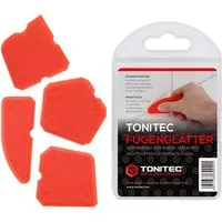 ToniTec Fugenspachtel Fugenglätter Set 4 teilig Fugenabzieher für Silikon (4er Set, 4-St., Fugenglätter)