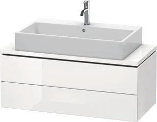 Duravit L-Cube Konsolenwaschtischunterbau wandhängend Weiß Hochglanz 1020x477x400 mm - LC580902222 LC580902222