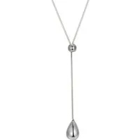 Hey Happiness Lange Kette Y-Halskette aus rostfreiem Edelstahl, 18K vergoldet, Damen Lariat-Halskette Tropfen Anhänger, Lange Eleganz mit Stil