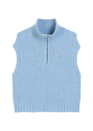 Marc OPolo DENIM - Troyer-Pullunder relaxed medium blue_multi_01 - Gr. - XS