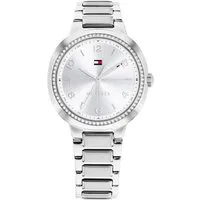 Tommy Hilfiger Quarzuhr SAVANNAH 1782899, Armbanduhr, Damenuhr, Edelstahlarmband, analog, Glassteine