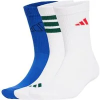 adidas Performance Sportsocken Logo Crew weiss/blau - 3 Paar