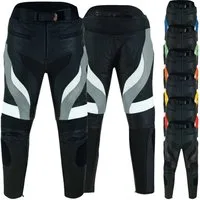 German Wear Motorradhose GW409T (mit 4 Protektoren) Motorradhose Biker Lederhose