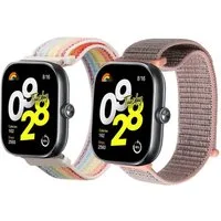 kwmobile 2x Uhrenarmband für Xiaomi Redmi Watch 4 / Band 8 Pro Armband Smartwatch, 2-tlg., Fitnesstracker Band Set aus Nylon - Ersatzarmband Smartwatch