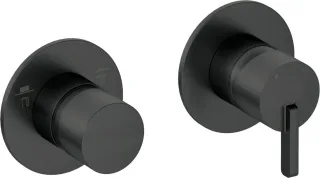 Neuesbad Serie 600 Wannenarmatur Unterputz, mit Umstellung, Oberfläche: schwarz matt NB1BQS_N46P1