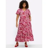 sheego by Joe Browns Etuikleid Kleid Kurzarm