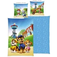PAW PATROL Kinderbettwäsche Paw Patrol, Renforcé, 2 teilig, Wendebettwäsche