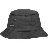 MFH Outdoorhut Anglerhut oder Fischermütze kleine Seitentasche, schwarz
