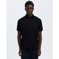 Selected Poloshirt SLHFAVE BUTTON SS POLO NOOS Baumwollmischung, regular fit