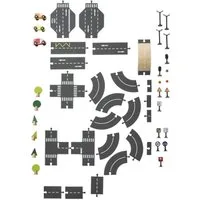 vertbaudet Spielzeug-Auto Straßenset aus Holz FSC®