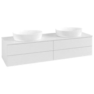 Villeroy & Boch Antao Waschtischunterschrank 1600x360x500mm L28110GF mit Beleuchtung mit Struktur FK/AP: GF/0