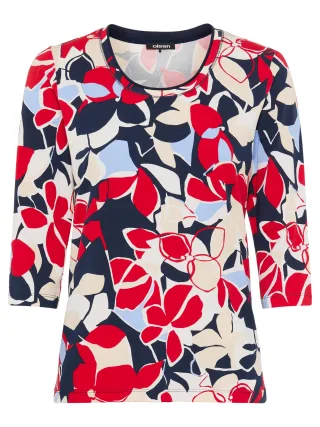 Olsen - T-Shirt Long Sleeves french red - Gr. - 38