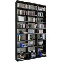 VCM Standregal Holz CD DVD Standregal Bücherregal Regal Megosa XL, 1-tlg., 181x102x23cm CD DVD Aufbewahrung, stehend
