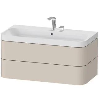 Duravit Happy D.2 Plus c-shaped Set wandhängend Taupe 975x490x480 mm - HP4348E8383 HP4348E8383