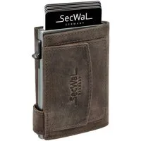 SecWal Geldbörse, Kartenetui mit Münzfach Druckknopf, Slim Wallet, RFID Schutz, Geldbeutel klein, für Damen und Herren