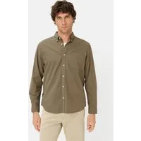 camel active Langarmhemd mit Brusttasche Langarm Button-Down