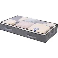 JOYOLEDER Unterbettkommode 75L Aufbewahrungstasche, Unterbett Aufbewahrungsbox (1 Stück), Reißverschluss