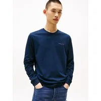 Tommy Jeans Langarmshirt TJM SLIM CHEST LINEAR LS TEE EXT Mit Rundhalsausschnitt