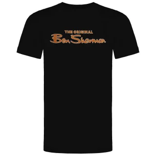 Ben Sherman Großes Logo Herren Schwarz T-Shirt