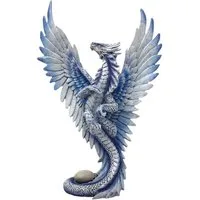 MystiCalls Dekofigur Wind Dragon by Anne Stokes Drache Fantasy Designer Dekoration (1 St), Sammelfigur, Sammlerfigur, Designerfigur, Dekofigur, Dekorationsobjekt