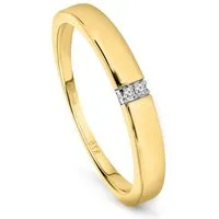 Miore Verlobungsring SA976RY - Damen 9 Karat Gelbgold (375) mit 0.02 Ct Diamanten, Ringabmessungen Breite 3mm Höhe 2mm