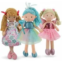 Sweety-Toys Stoffpuppe Sweety Toys Stoffpuppen Set 14798 Feen 3-teilig Geschenkset für Kinder