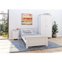 OTTO home Massivholzbett Juventus, Bett, Massivholzbett, Holzbett, Bettrahmen (Breite/Belastbarkeit 140cm/180 KG), Breite 90 cm, aus massiver Kiefer, FSC®-zertifiziert
