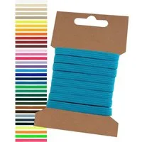maDDma Webband 5m Gummiband 6,6mm Gummilitze Wäschegummi elastisches Band Wäscheband, türkisblau