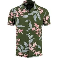 Key Largo Hawaiihemd Herren Hawaii Freizeit Hemd Trinidad MSH00010 Regular Kurzarm Kentkragen Gemustert