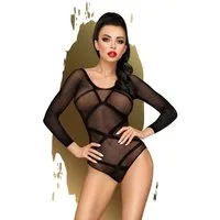 Penthouse Body Penthouse Sexy Dessous, Reizwäsche Set, Negligee "High on love" überkreuztes Riemenmuster, transparenter Body
