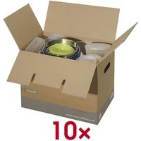 Otto Office Budget Umzugskarton Easy, Größe M, 10 Stück, für Ordner