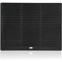 BBQ-Toro Grillplatte Gusseisen Grillplatte 45 x 35 cm, Wendeplatte, emailliert
