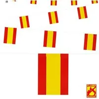 Widmann S.r.l. Hängedekoration Wimpelkette Flaggen Spanien ca. 6m