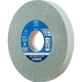 PFERD TOOLS Schleifbockscheibe Ø 200x25mm Bohrung-Ø 51mm SiC60 für harte Materialien - 39010135
