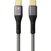 ProfiPatch ProfiPatch USB C Kabel 100W PD 3.0 5A E-Mark Chip 1m grau Goldkontakt USB-Kabel