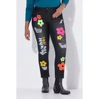Angel of Style 5-Pocket-Jeans 7/8-Jeans Straight Fit destroyed Badges