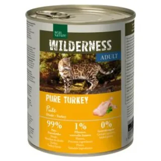 REAL NATURE WILDERNESS Nassfutter Katze, Adult Pure Turkey 12x800 g
