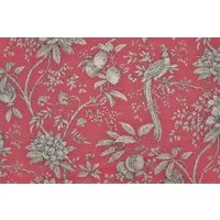 Stofferia Stoff Dekostoff Leinen Manacor Himbeerrot, Meterware