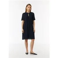 comma Minikleid Kleid Fließendes Plissee-Kleid aus Chiffon
