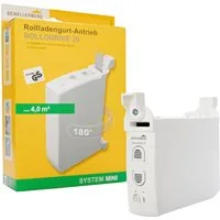 SCHELLENBERG Rollladengurt-Antrieb Aufputz, elektrischer Gurtwickler Rollodrive 35, 1-tlg., bis 4 m² Fläche und 12 kg Zugkraft, Rollladensystem Mini
