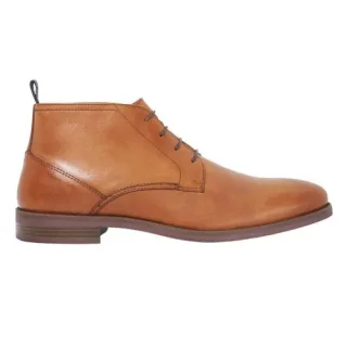 Dune London - "Minato" Stiefeletten für Herren, Leder, Zum Schnüren (Hellbraun)