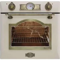 Kaiser Küchengeräte Einbaubackofen EG 6345 ElfEm, mit 1-fach-Teleskopauszug, Retro Einbau Gasbackofen, Selbstreinigung, 67L Autark