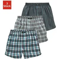H.I.S Webboxer (Packung, 3-St) bequeme Passform mit trendigen Karo- oder Streifendesign