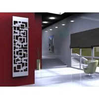 Szagato Badheizkörper BADHEIZKÖRPER Design Downtown 3 180x47cm 1118 Watt weiß +1 Halter 15mm, 5 Jahre Garantie, Made in Germany