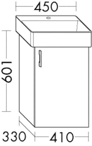 Burgbad WTU.-Schr. Sys30 PG4 Sana 601x410x330 Sandorange Hochglanz, WYSH041LF6562 WYSH041LF6562